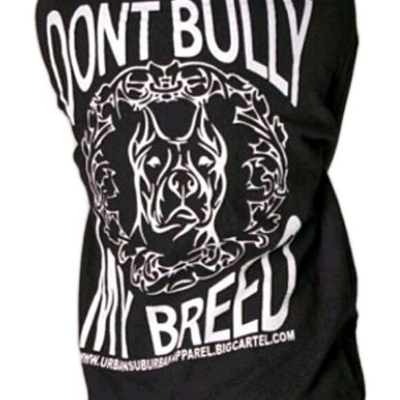 Sweatshirt Dont Bully My Breed Sz L Black Urban Suburb Apparel Pit Bull Dog Love - Picture 2 of 16